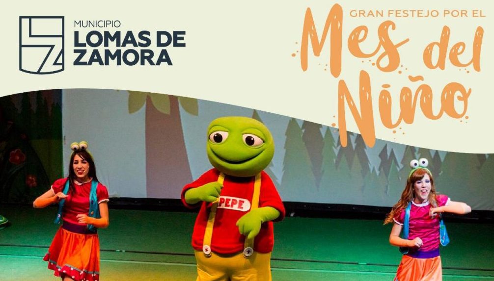 El Sapo Pepe y Las Pepas cerrarán el festival por el Día del Niño que organiza el Municipio de Lomas